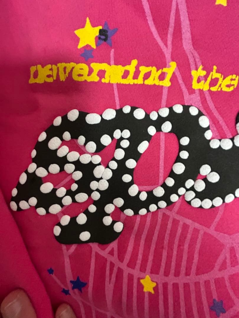 トップス sp5der hoodie pink