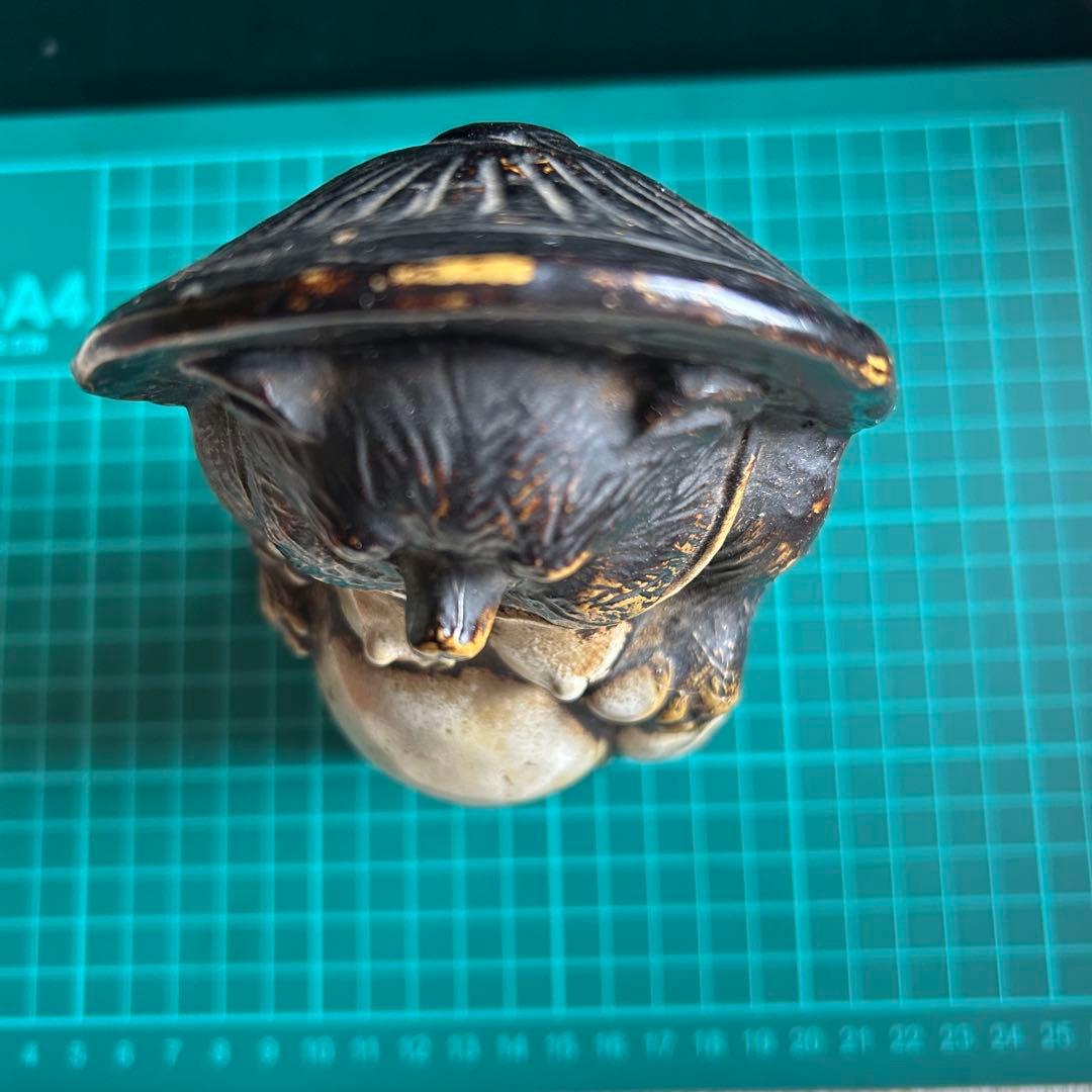 たぬき 狸 置物 信楽焼 古美術 戦前戦後 ヴィンテージ マスコット