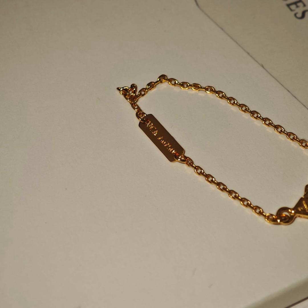 【実写画像】 金色 四葉のクローバーペンダントVCARP4KL00