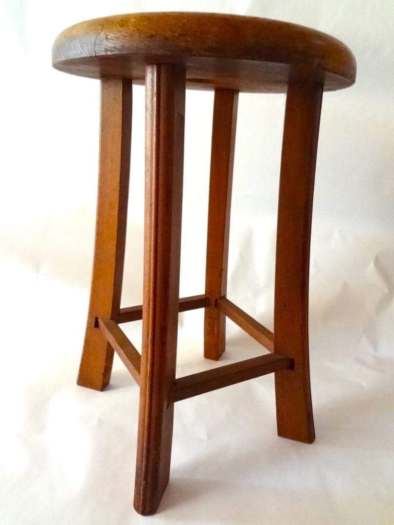 アンティーク　椅子　組紐台　木製品　天然素材　ヴィンテージ　古道具　昭和レトロ