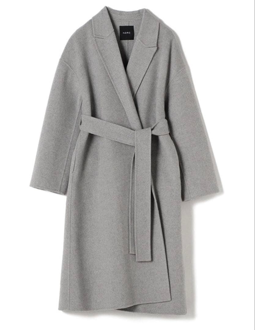 NORC ウール ローブロングコート/ドゥロワーブラミンクプランCドゥーズィエム