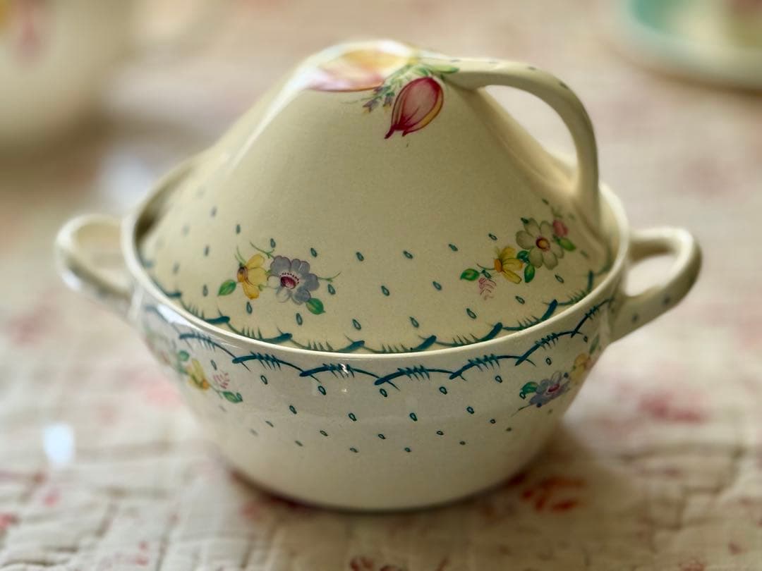 スージークーパー　＊プランタン小花付き＊　ブルー　ミニチュリーン　小さなサイズ