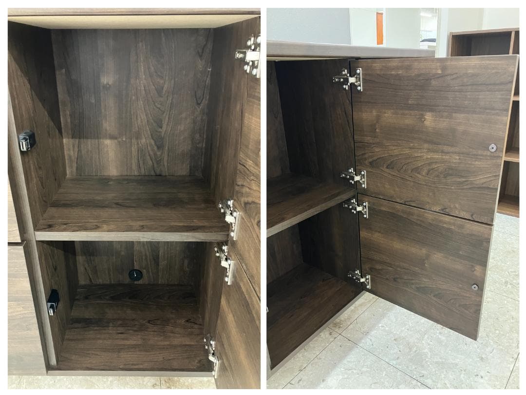 LOWYA サイドボード キャビネット ブラウン