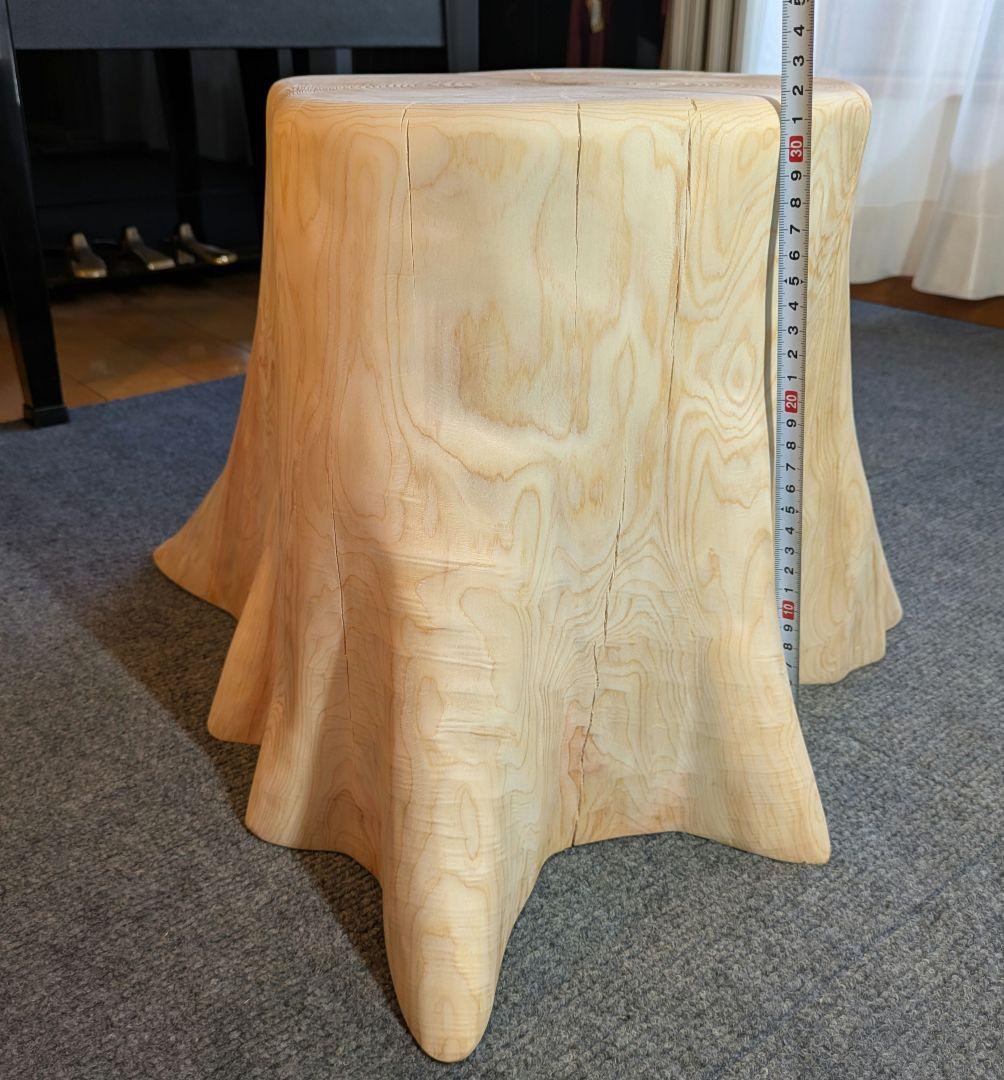 檜　切り株　丸太　椅子　スツール　 テーブル　高さ約31.5㎝