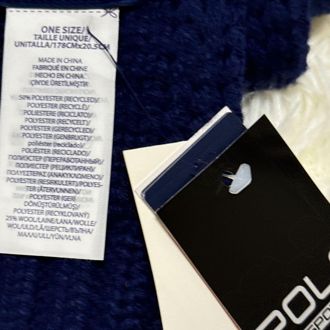 【新品タグ付】ラルフローレン ケーブルニットマフラー ベア柄