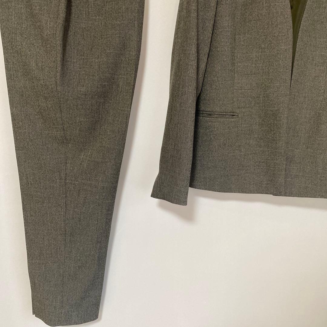 スーツセレクト パンツスーツ L W68 ストレッチ 営業職 Vカラー DMW