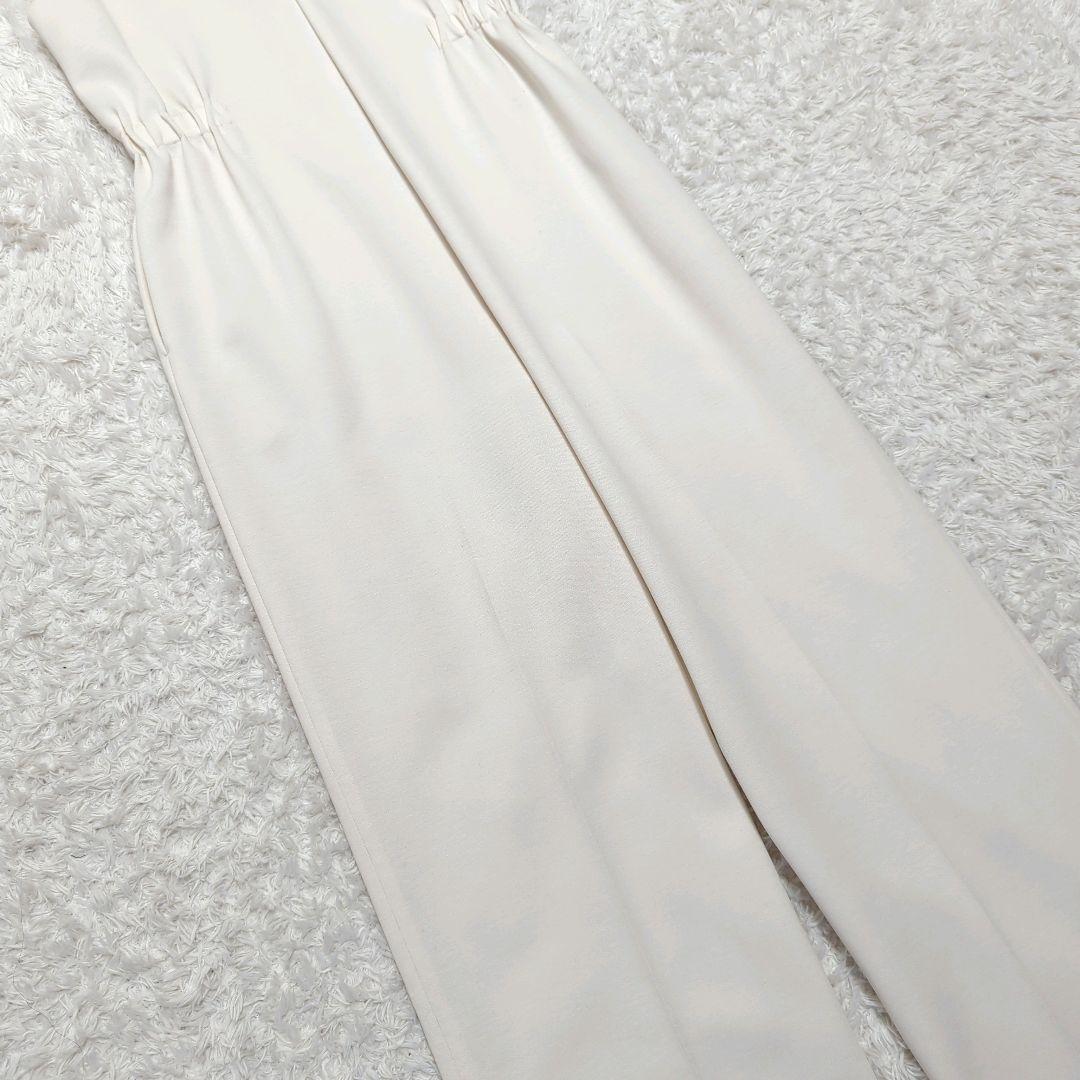 未使用級★ebure★即完売ダブルクロスオールインワン★ミルクカラー