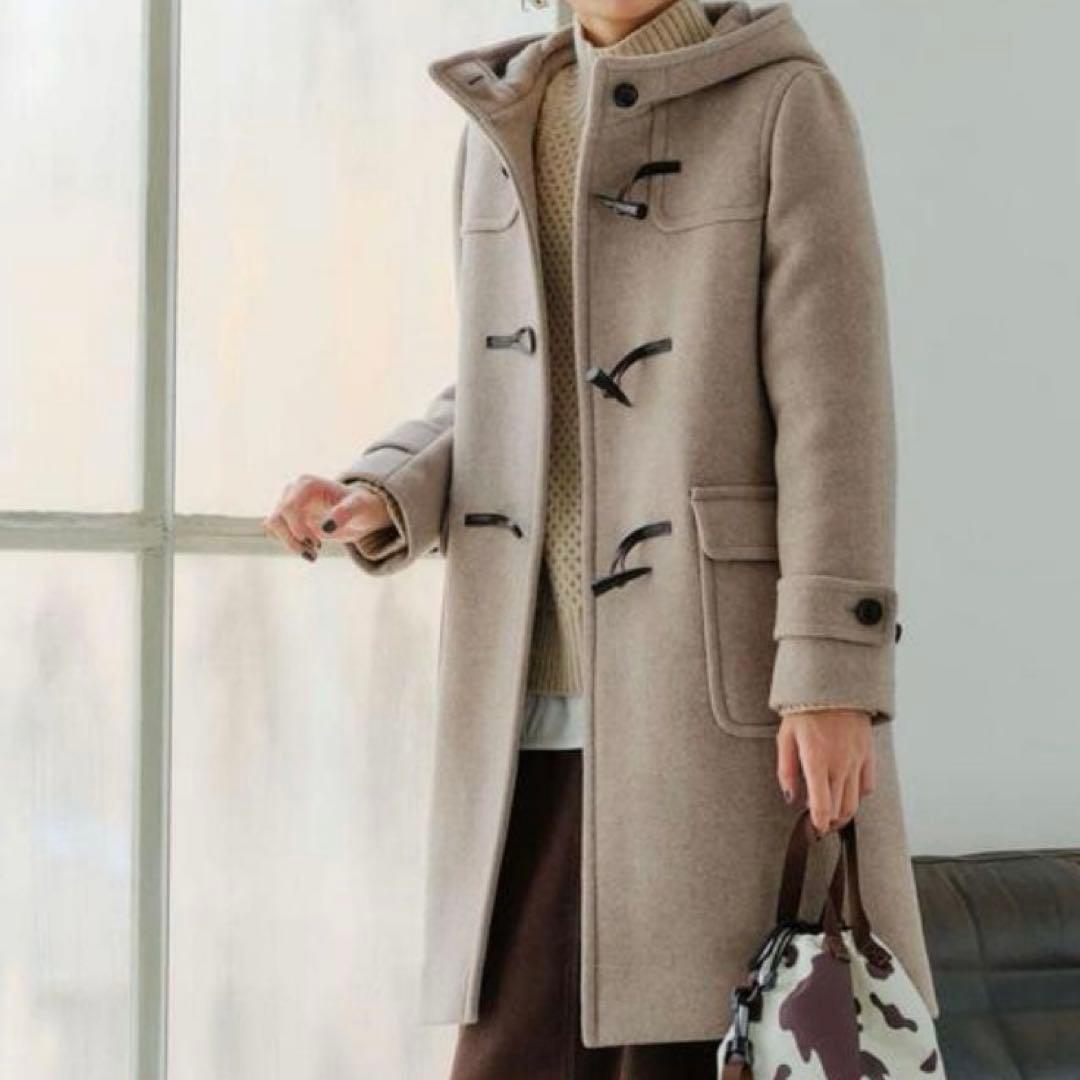 値札あり　グリーンレーベルリラクシング　ダッフル ロング コート