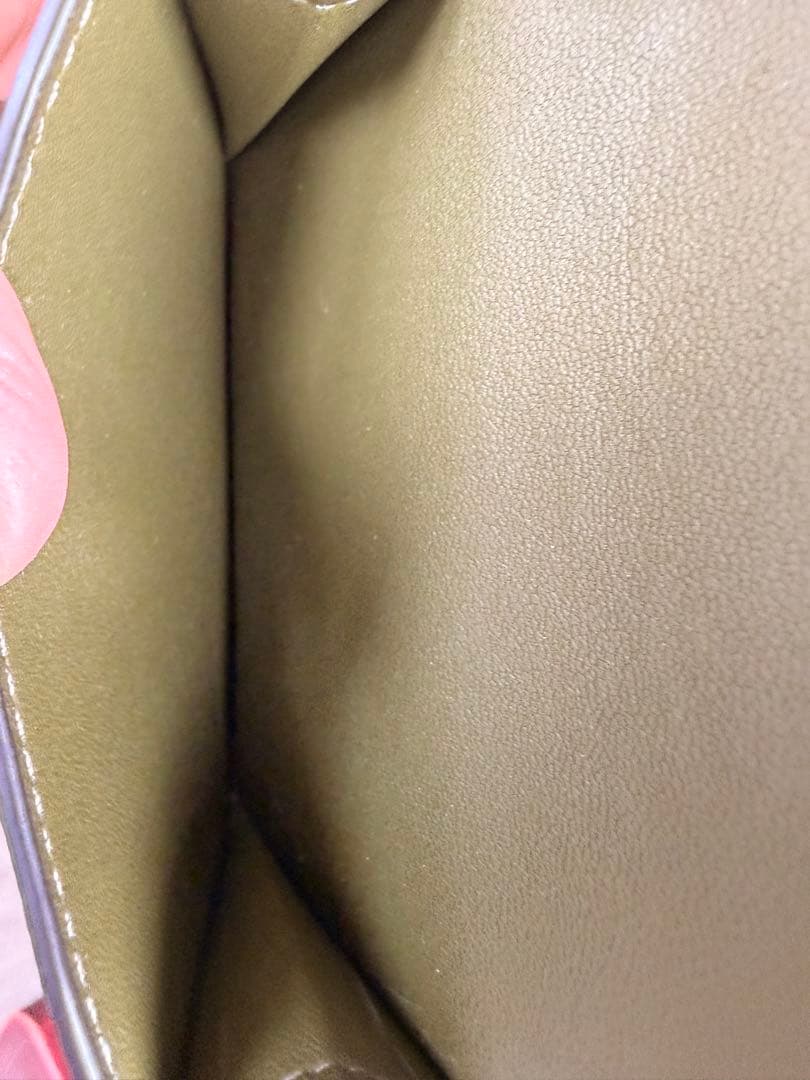 値下げ！COACH ミニトライフォールド ウォレット オリーブグリーン 二つ折り