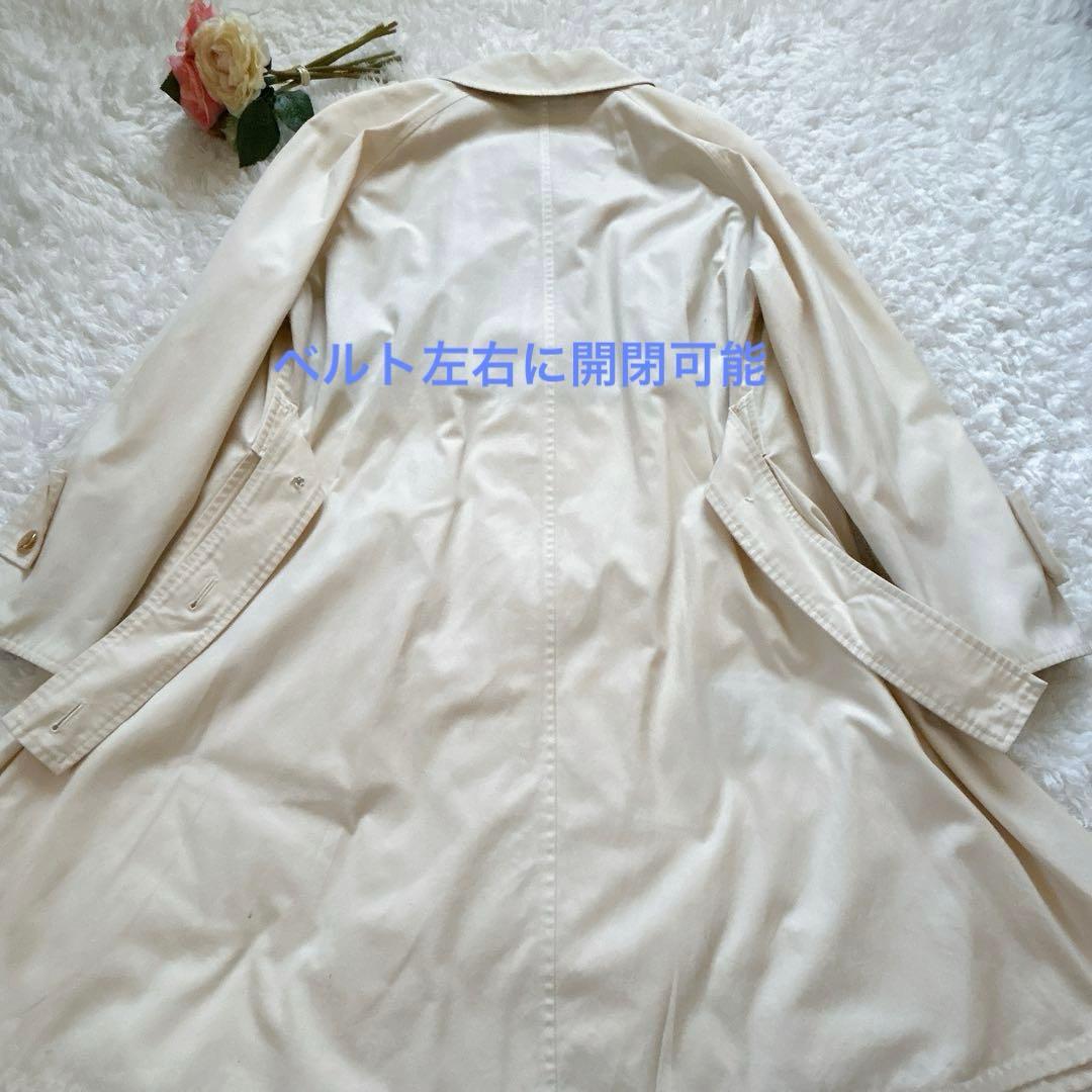 希少 バーバリー ステンカラーコート 金ボタン アーカイブ刺繍 ノバチェック M