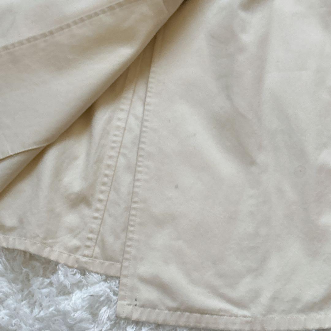 希少 バーバリー ステンカラーコート 金ボタン アーカイブ刺繍 ノバチェック M