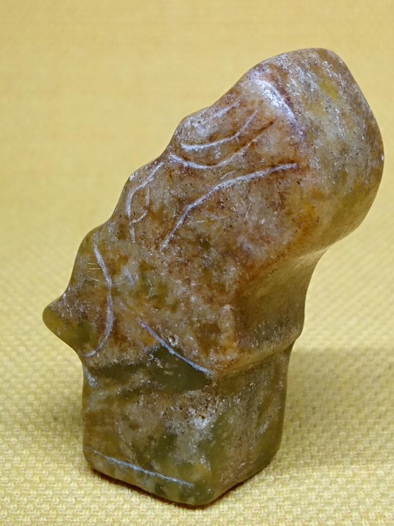 古玉　天然玉　玉彫　彫像　古玩　置物　インテリア　工芸品　美術品　A3312