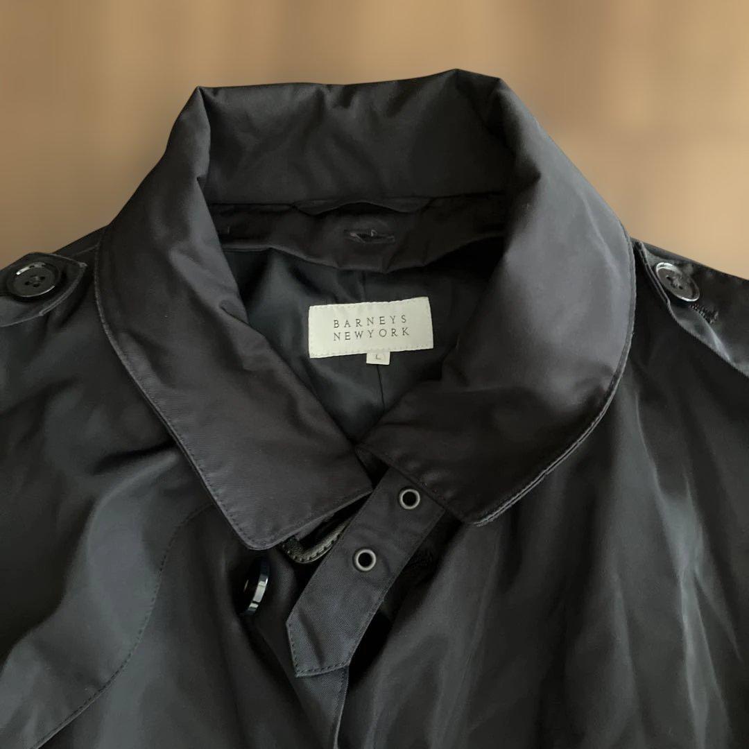 【匿名配送料込】バーニーズニューヨーク　トレンチコート　ライナー付き　メンズ　紺