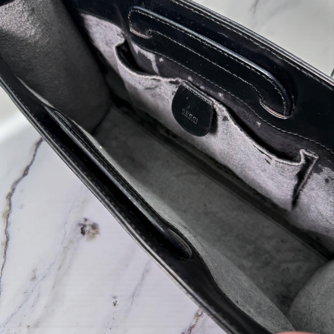 GUCCI グッチ トートバッグ 2way スケルトン ビニール レザー