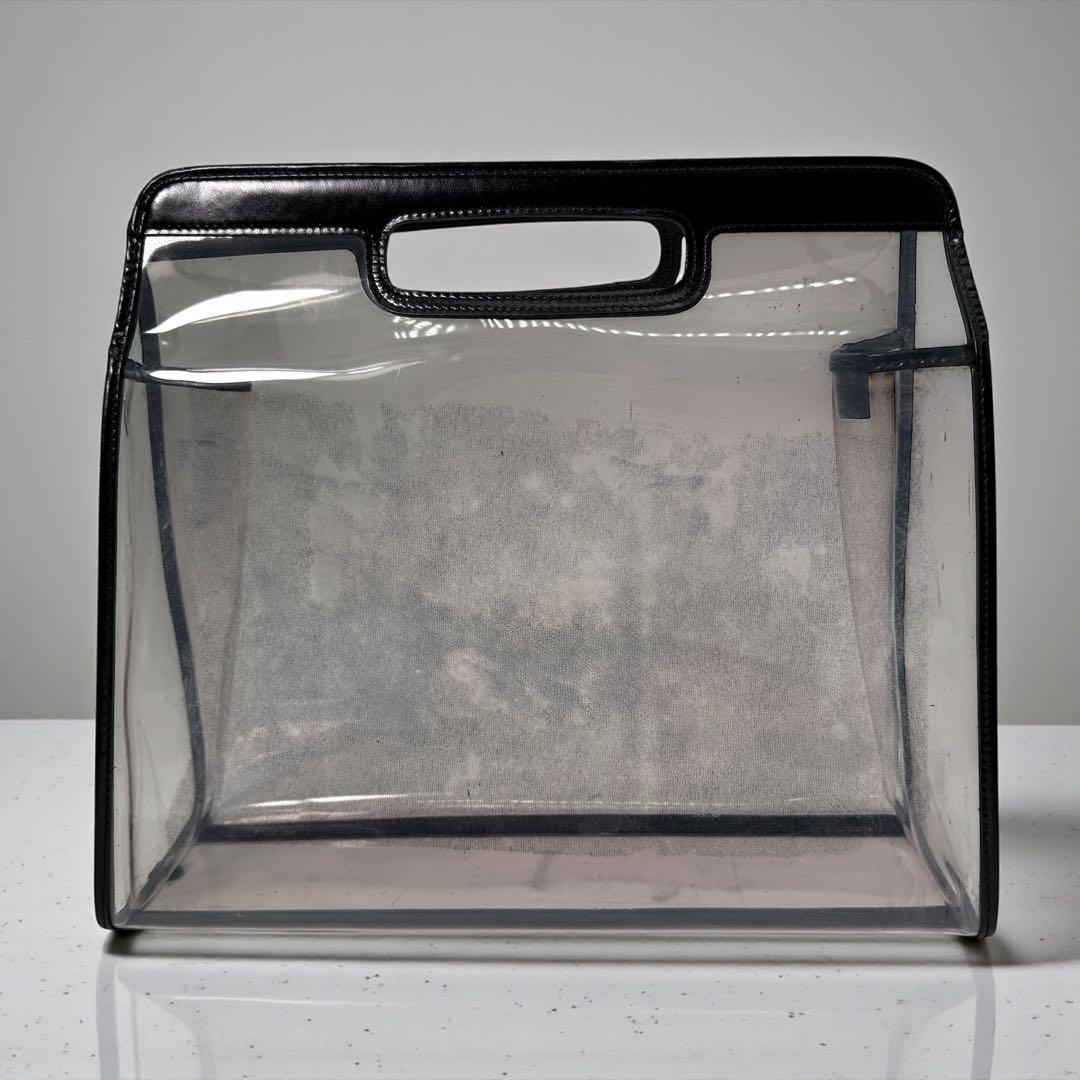 GUCCI グッチ トートバッグ 2way スケルトン ビニール レザー