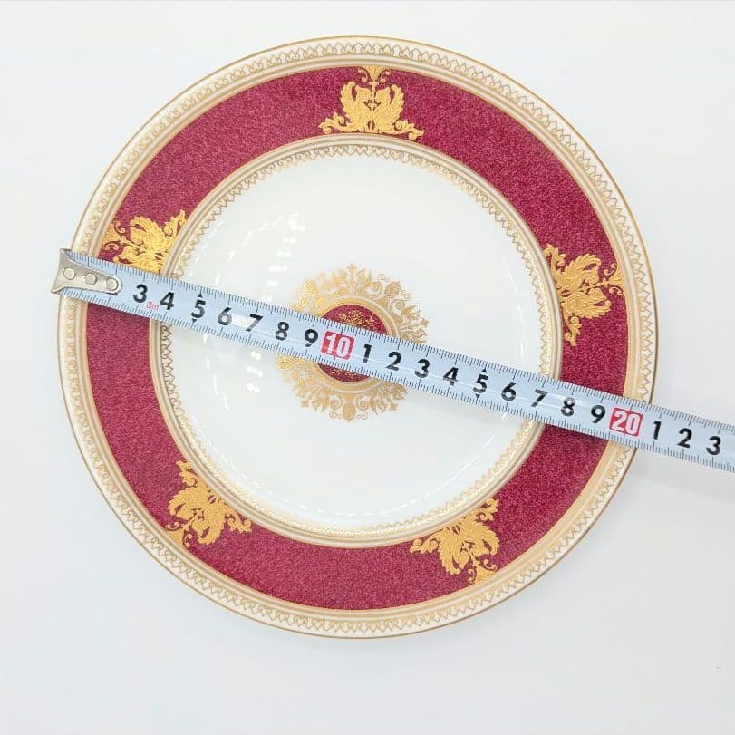 【最高級】ウェッジウッド　コロンビア パウダールビー　20.5cmプレート２枚