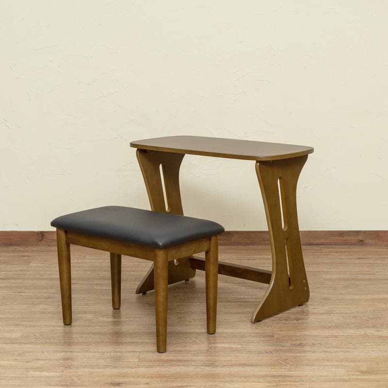 《新品・送料無料》コンパクトデスク＆チェアセット　DBR/NA/WW