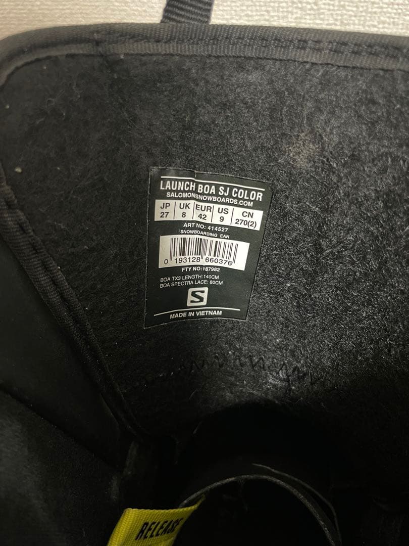 スノーボード SALOMON LAUNCH BOA SJ 27cm