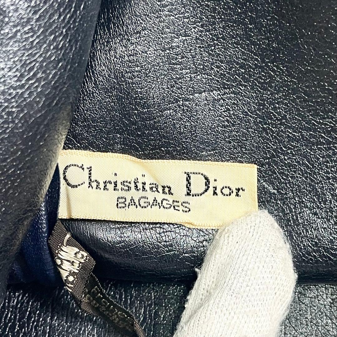 ディオール トロッター キャンバス レザー ボストン ハンドバッグ 大容量 A4