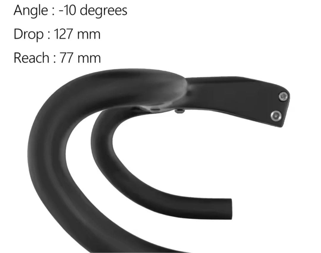 エアロカーボンハンドル ステム一体型 マウント、スペーサー付き