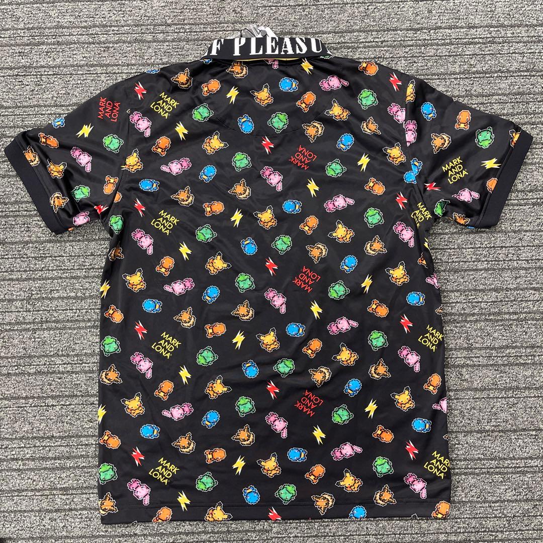 マークアンドロナ　ポケモン　ドット絵　ポロシャツ