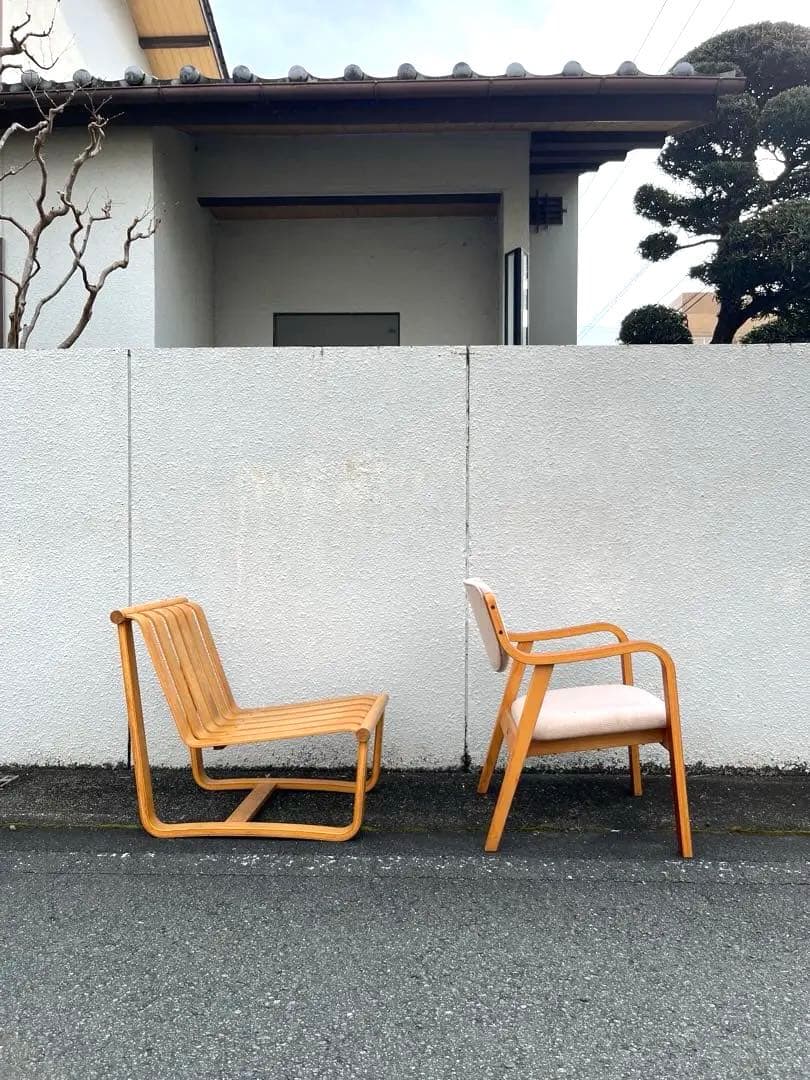 【Kissing様リクエスト】114 天童木工 村松勝男 イージーチェア 2点