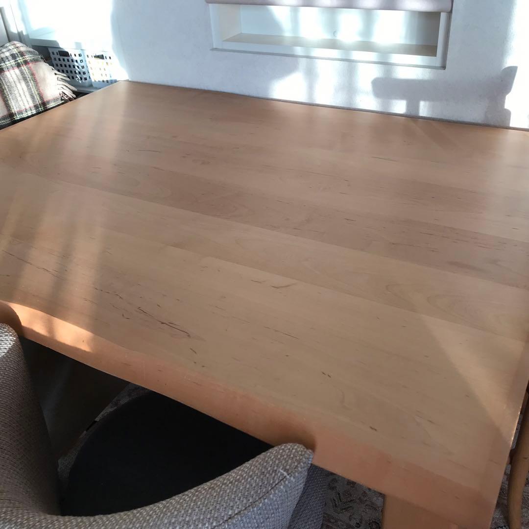100年テーブル♦︎木製♦︎幅135x奥100x高67♦︎ダイニングテーブル♦︎飛騨高山