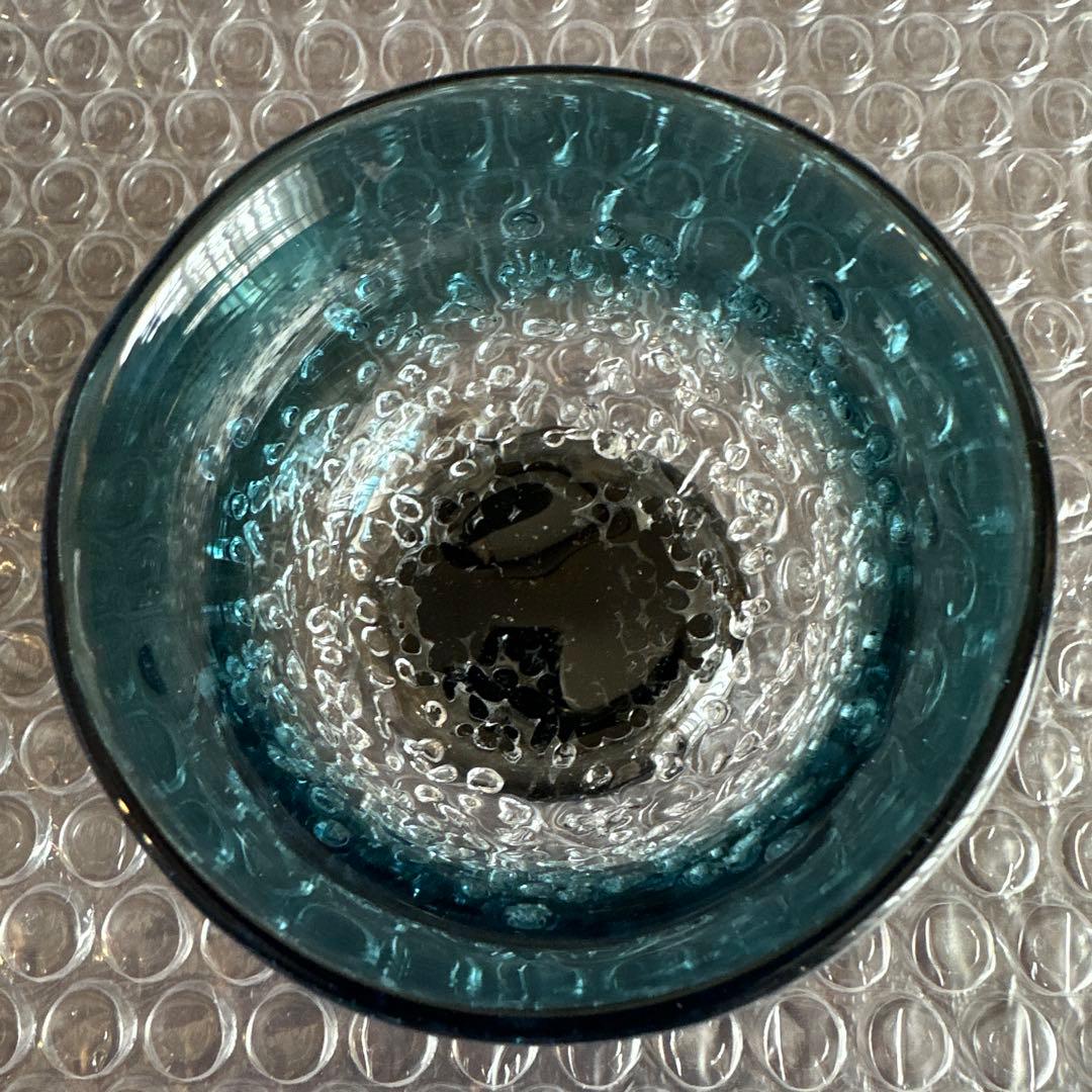 津軽びいどろ 八甲田ザラメ雪 カメイガラス　酒器　旧型　極美品