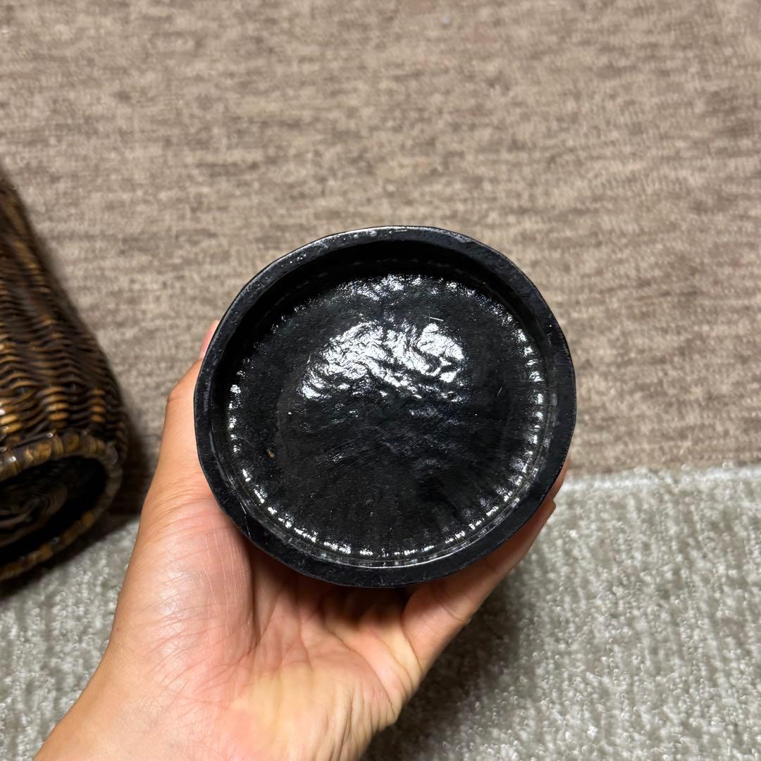 職人手作り 竹 花入 籠 竹職人 毛利健一 （号 有彩）作 竹編み竹工芸 花器