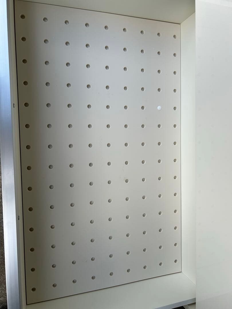 Pamouna (パモウナ) 2枚扉食器棚 ホワイトシルバー ソフトクローズ