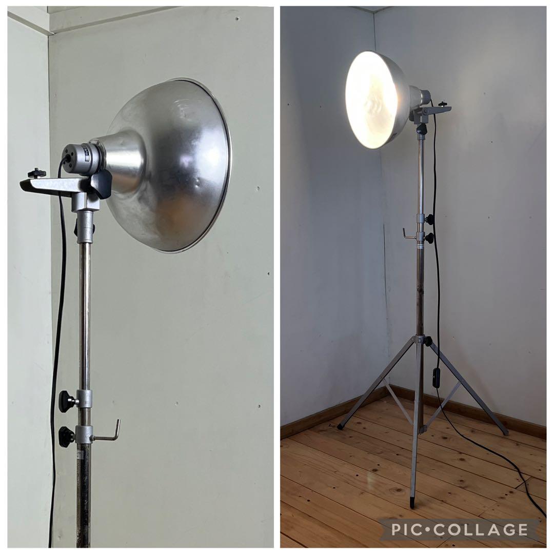 インダストリアル工業系◾️アルミシェード フロアライト カメラ 撮影 照明 B