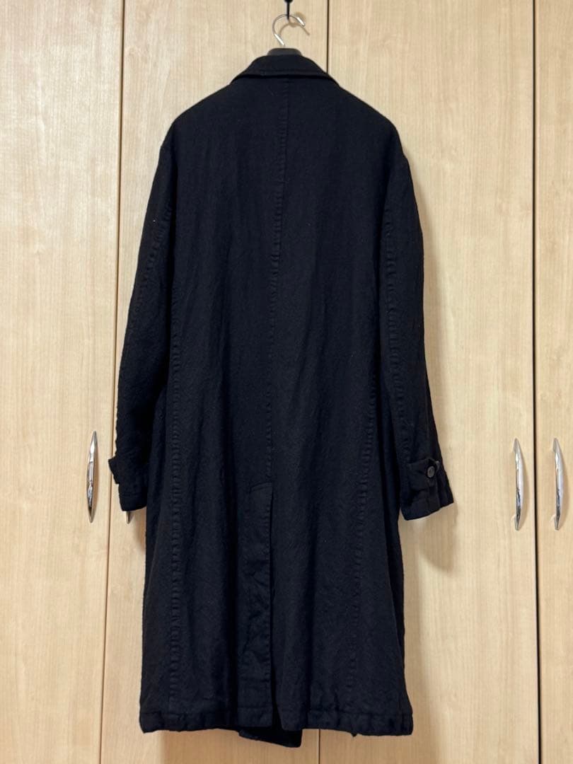 コムデギャルソンオム 縮絨バルマカーンコート ブラック Sサイズ