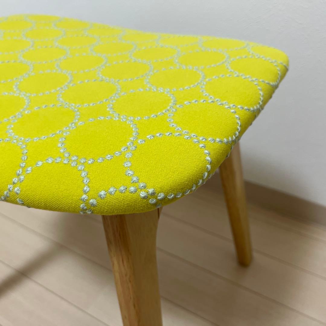 ミナペルホネン スツール タンバリン 細脚 【イエロー/グレー】 オットマン