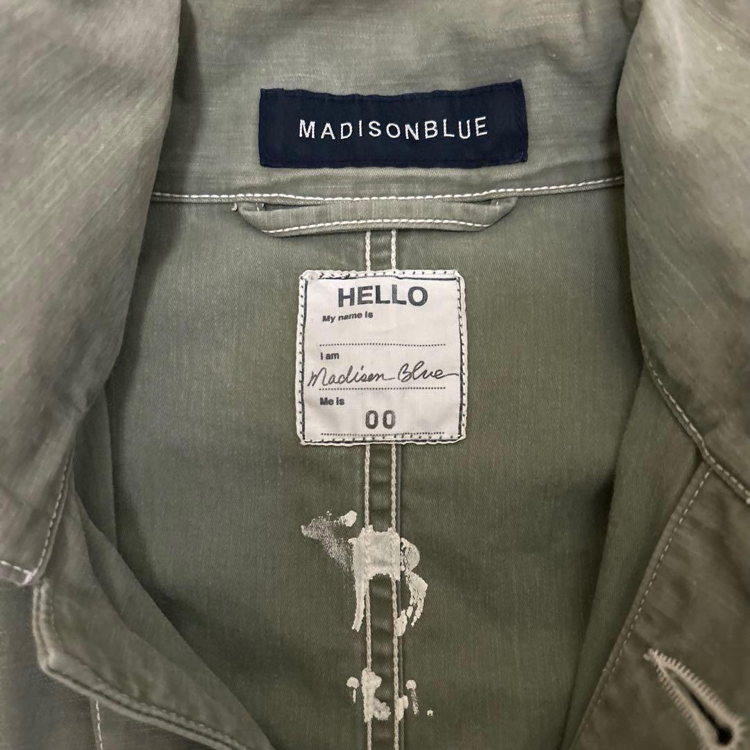MADISONBLUE バックサテン ワークジャケットSIZE 00