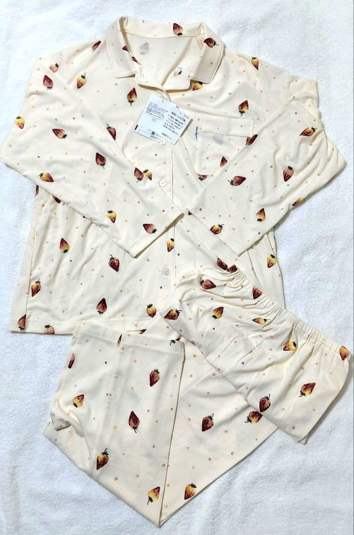 即発送★ワコール 睡眠科学 パジャマ ルームウェア いちご Lサイズ