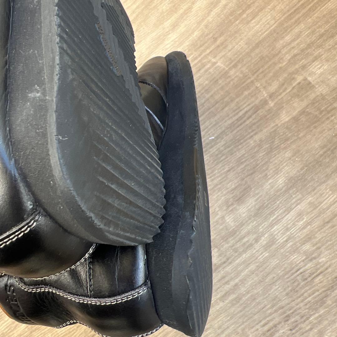 お値下げ！HERMES ブラック レザー スニーカー