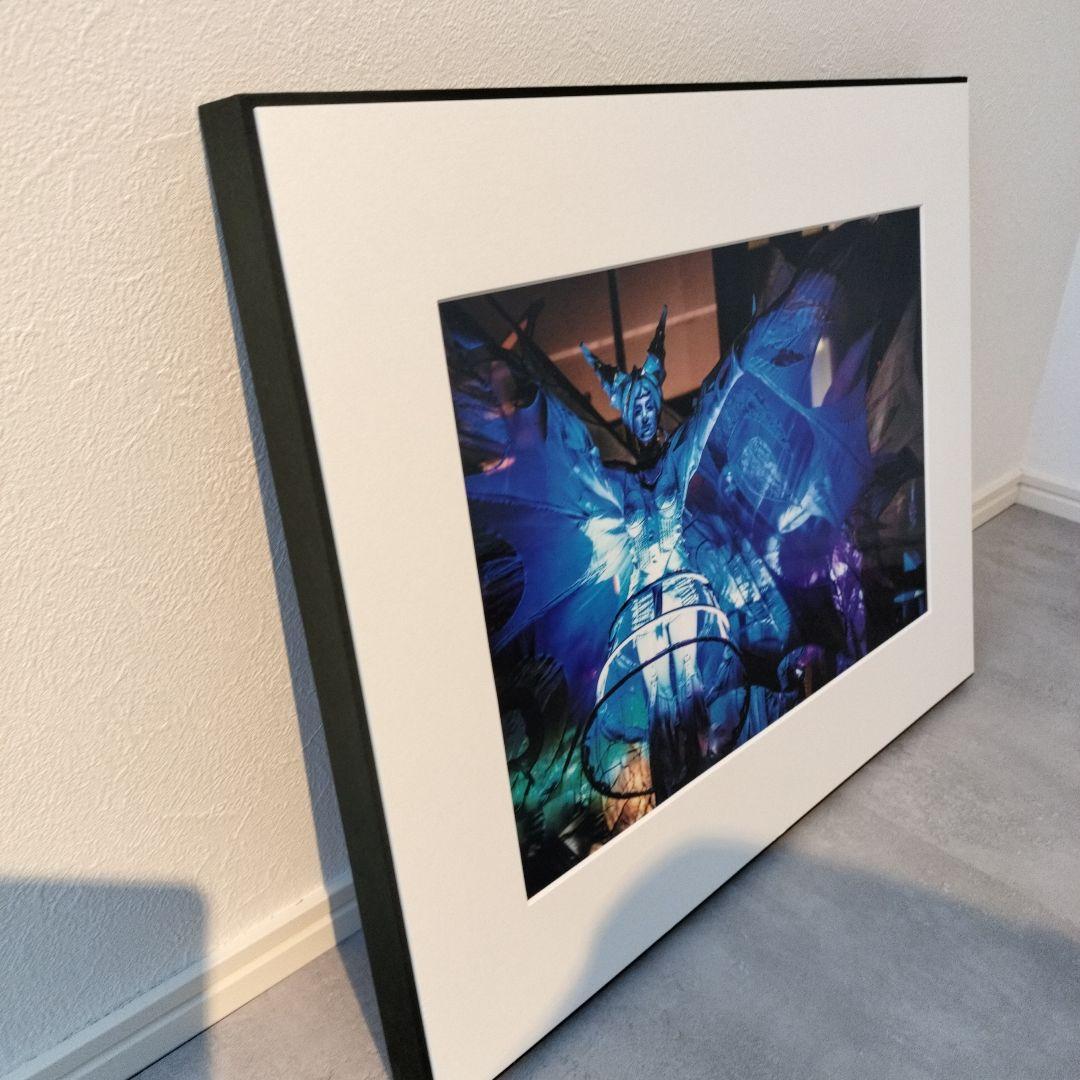 額装 写真作品 アートパネル ブルー系 幻想的 インテリア