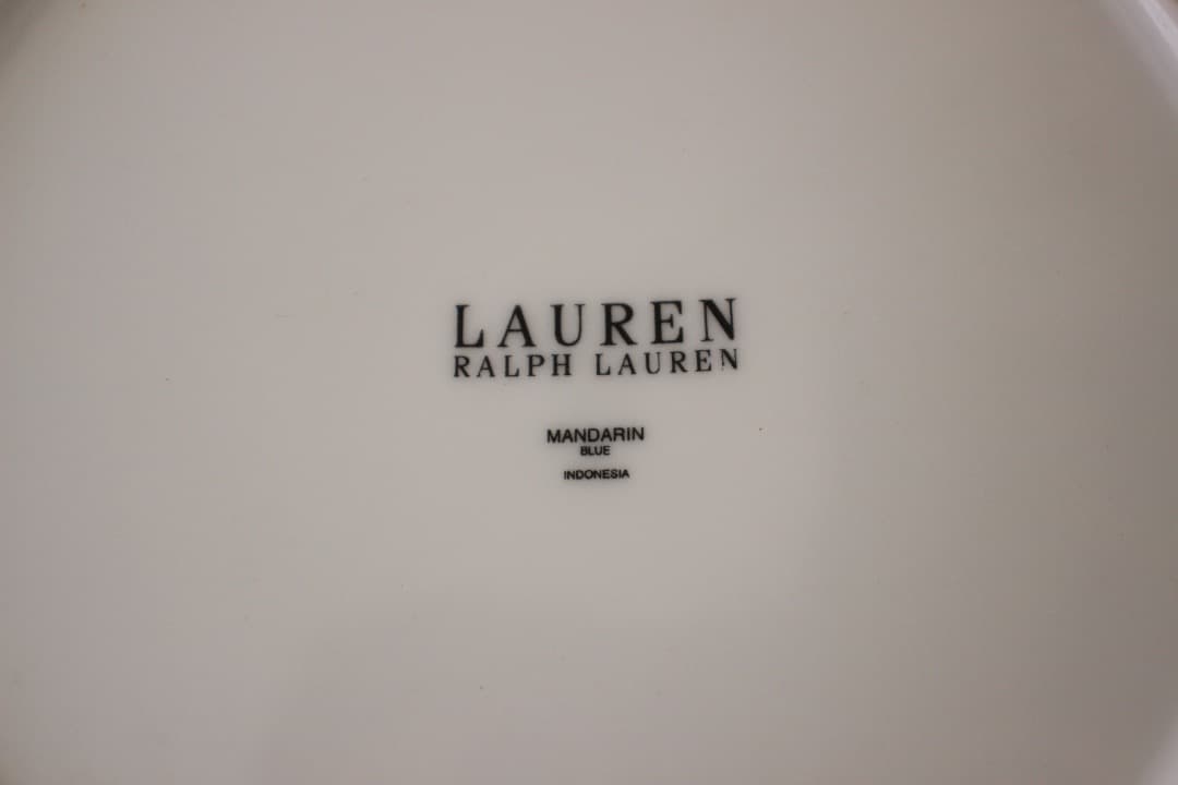 ラルフローレン　マンダリンブルー　２１cmプレート　ペア