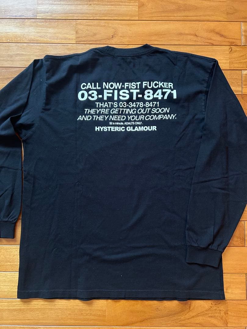 HYSTERIC GLAMOUR ROCKER長袖カットソー