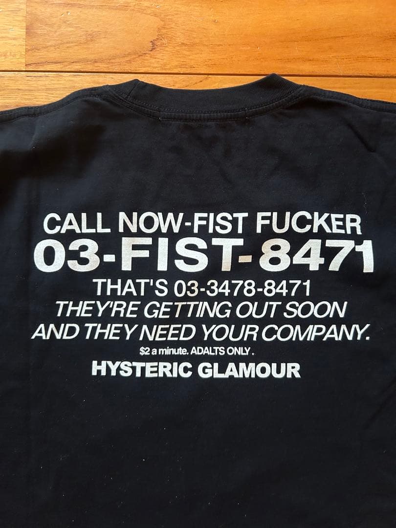 HYSTERIC GLAMOUR ROCKER長袖カットソー