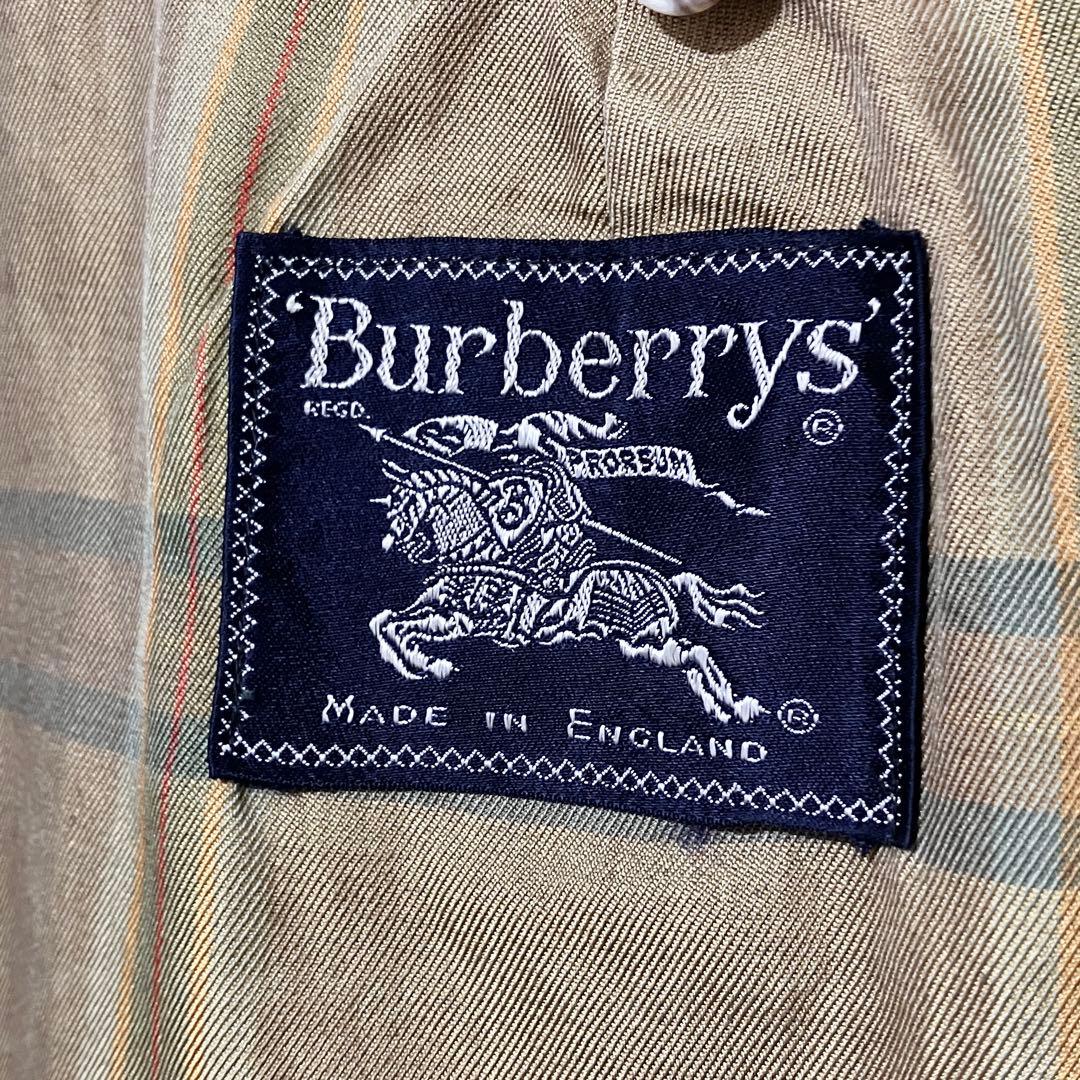 バーバリー 玉虫色 一枚袖 ステンカラーコート ライナー C100