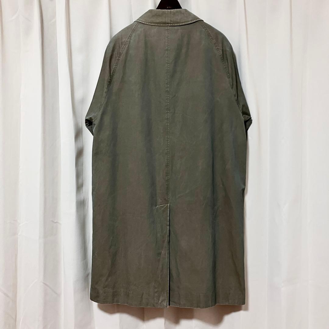 バーバリー 玉虫色 一枚袖 ステンカラーコート ライナー C100
