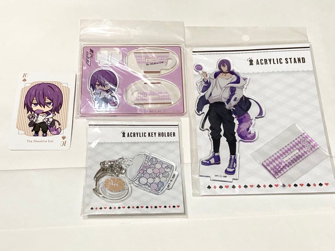 黒子のバスケ　アリス　紫原敦　アクスタ　チェシャ猫　キーホルダー　特典カード