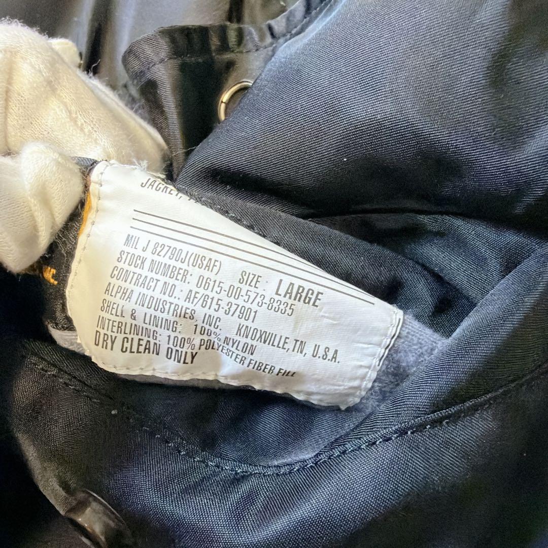 【極美品】アルファインダストリーズ MA-1 フライトジャケット ブラック L