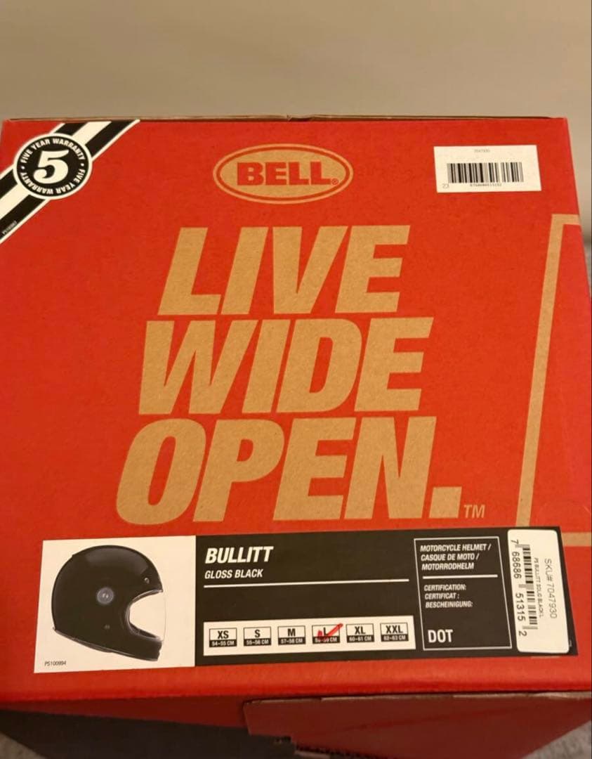 【美品】bell bullit Lサイズ　グロスブラック