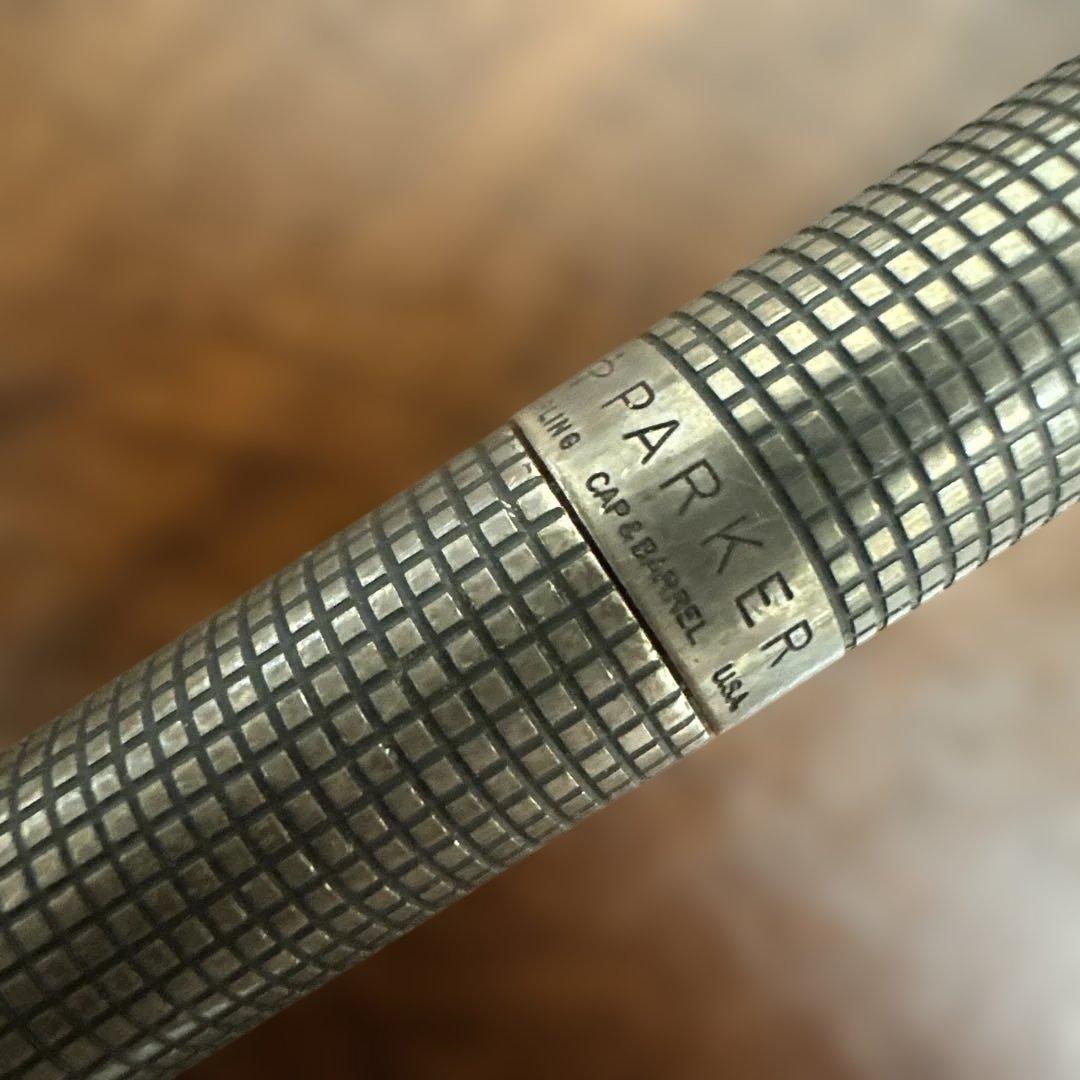 ★ヴィンテージ★PARKER75万年筆スターリングシルバー14Kペン先