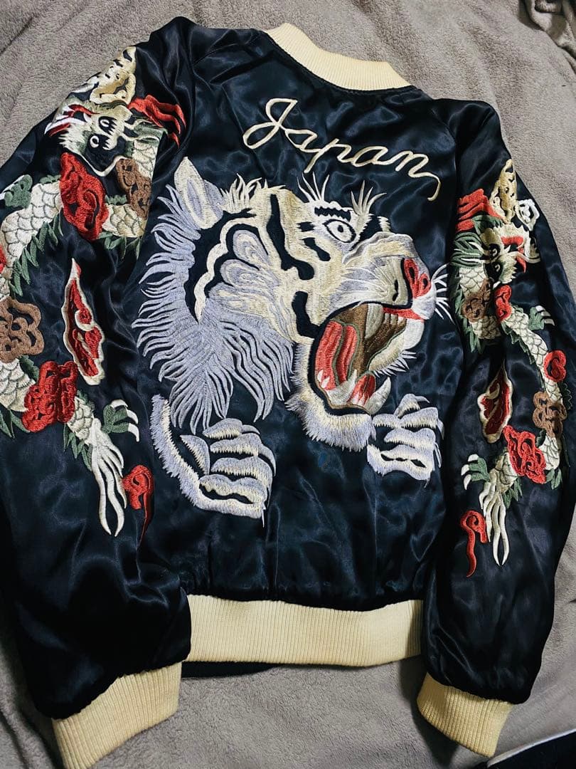 日本 SCRIPT super 限定 スカジャン 虎芸者 2面使う Unisex