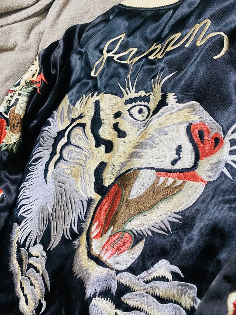 日本 SCRIPT super 限定 スカジャン 虎芸者 2面使う Unisex