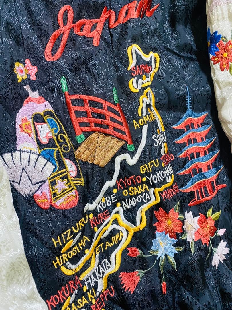 日本 SCRIPT super 限定 スカジャン 虎芸者 2面使う Unisex