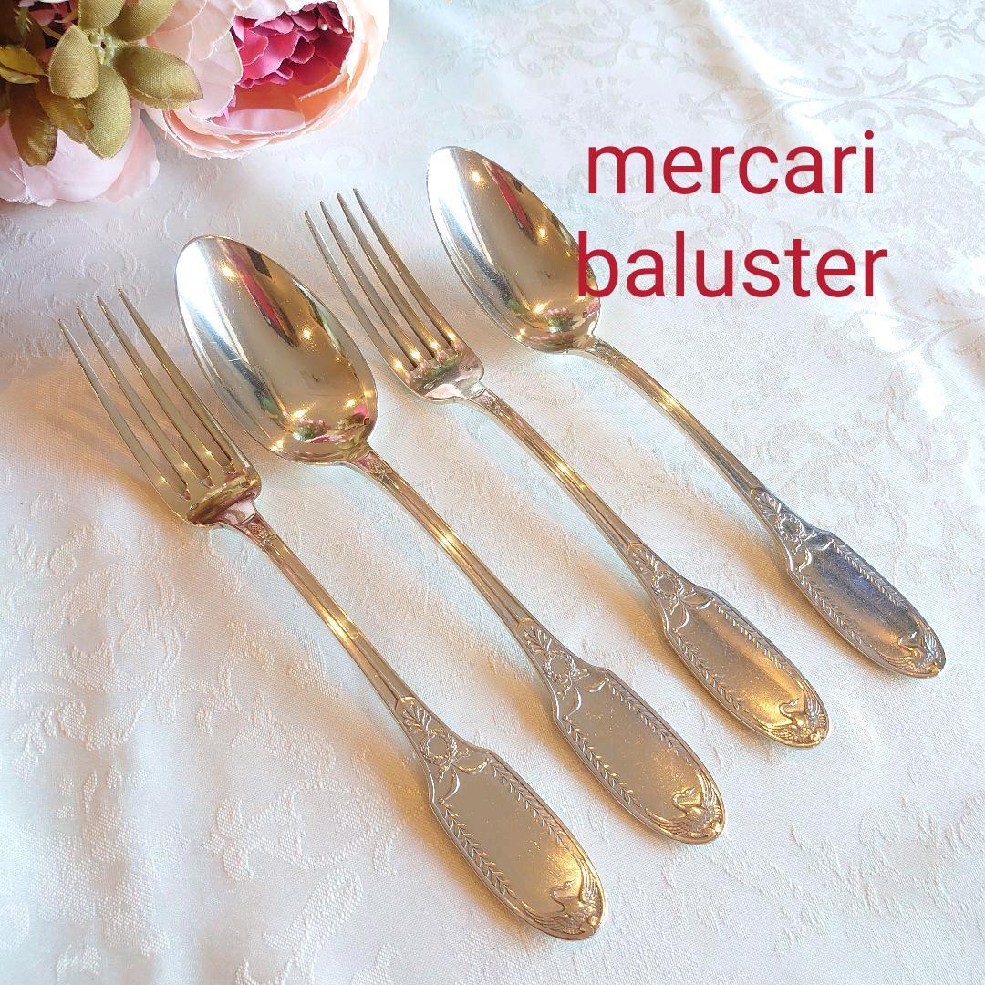 ピュイフォルカ　スターリングシルバー　純銀　フォーク　スプーン　アンティーク